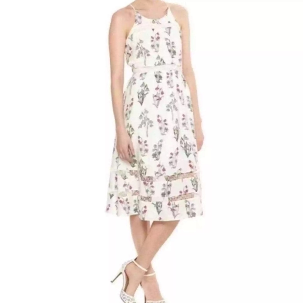SOLD LC Lauren Conrad Disney Collection White Tea Floral Dress - Women’s Small - Picture 9 of 9